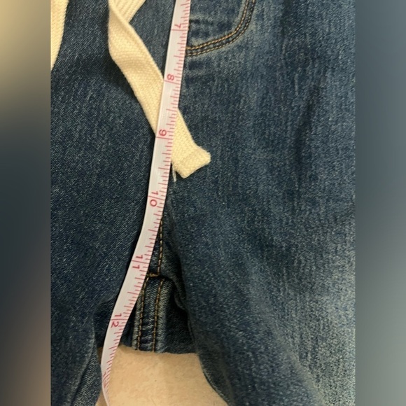 Driftwood x Free People Feathery Leaf Drawstring Denim Joggers embroidery - Picture 16 of 16